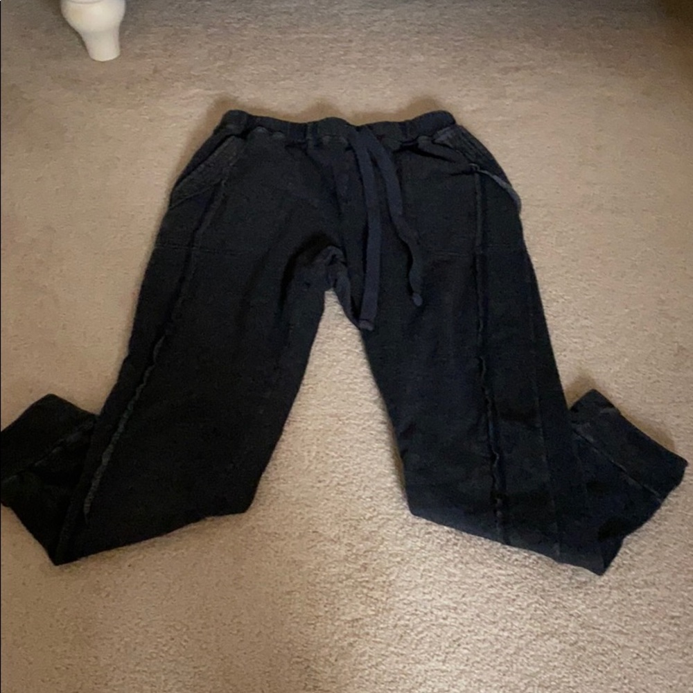 Charcoal grey free people movement joggers